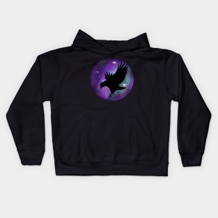 Galaxy kea silhouette Kids Hoodie